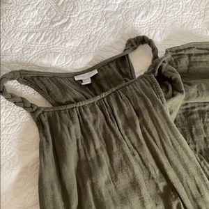 Olive maternity sun dress